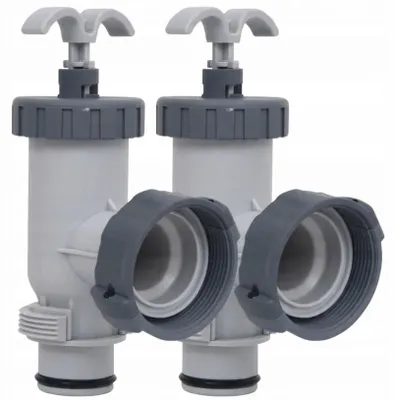 Zdjęcie produktu dla Zestaw Zaworów Tłokowych Do Basenu Na Wąż 38Mm (2 Sztuki)