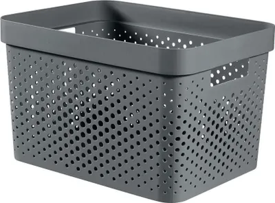 Zdjęcie produktu dla Curver Pojemnik Pudełko Ażurowe 17 L Szary
