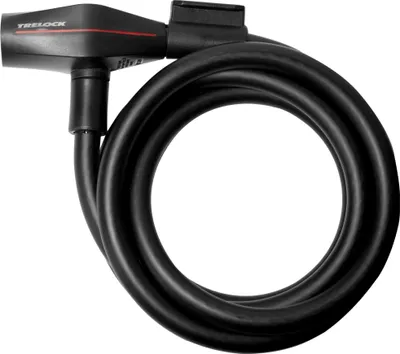 Produktbild von Trelock Spiralkabelschloss 180cm Ø 10 mm SK 210/180, mit Halter ZK 234, schwarz