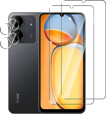 Produktbild von 2x ochranné sklo ( displej + fotoaparát ) pre Xiaomi Redmi 13C Full 9H pancierová fólia