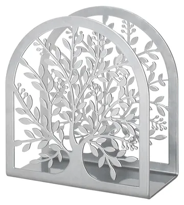 Metall-Serviettenhalter, freistehend, 12,5x5x13,5 cm, silber
