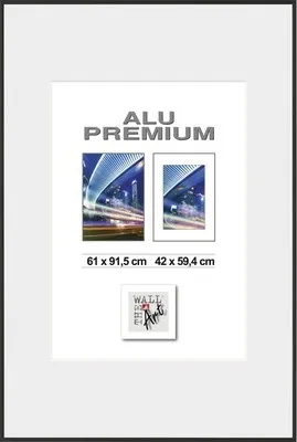 Produktbild von Posterrahmen Alu Duo schwarz 61x91,5 cm