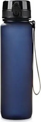 Image de Bouteille d'eau Famanu, 1 litre - Bleu foncé, sans BPA