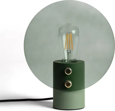 Produktbild von Tischlampe Metall und Glas Katia Grün