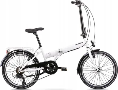 Produktbild von Romet 20 Zoll Wigry Eco Klappfahrrad 6-Gang Kettenschaltung, V-Bremsen, 13" Stahlrahmen Weiss