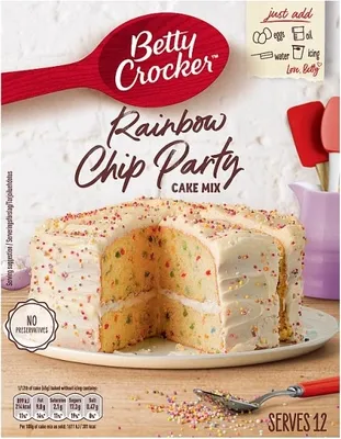Produktbild von Betty Crocker Cake Mix Rainbow Chip Party (6 x 425g)