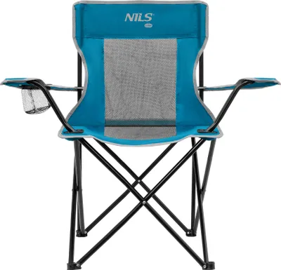 Immagine prodotto di NILS CAMP NC3302 sedia da campeggio, fino a 110 kg, blu-grigio