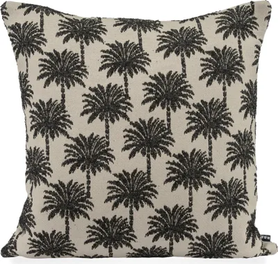 Produktbild von H.O.C.K. Vamosa Palms Outdoor Wendekissen 60x60cm schwarz Palmen