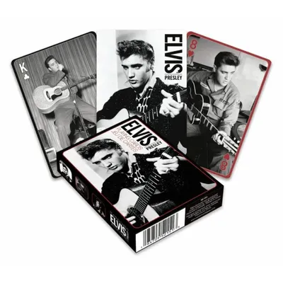 Produktbild von Elvis Presley Spielkarten Black & White