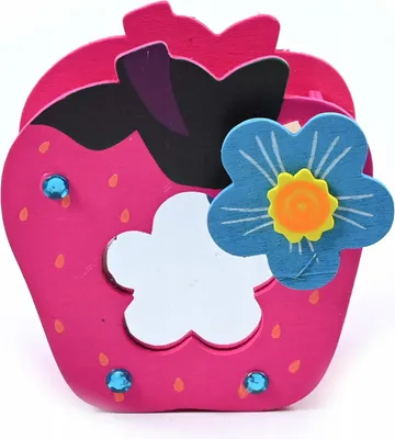 Produktbild von Stiftehalter Holz 11x12cm Schreibtisch Organizer Kinder Stiftebox Bunt Ordnung