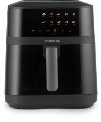 Image de Friteuse à air chaud Hisense HAF1800DCD 6,3 L 1800 W, 10 programmes, écran tactile, noire