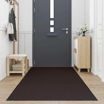Image de vidaXL Tapis de sol Marron 115x500 cm