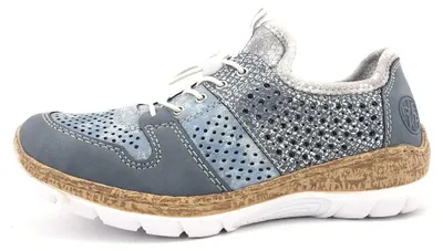 Image de Chaussures de sport Rieker Preston, modèle pour hommes, couleur bleue, style décontracté
