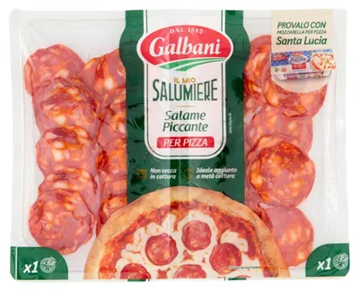 Produktbild von Salami für Pizza Salame Piccante 2x40g - Galbani