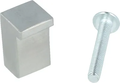 Produktbild von Möbelknopf aus Edelstahl 12mm x 12mm Schrankknopf Küchenknopf Türgriff Knopf