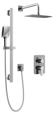 Image de HSK Set de douche Softcube 2.25 avec bras de douche mural rond et mitigeur monocommande encastré