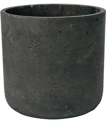 Produktbild von Pottery Pots Charlie, Topfpflanzer, Freistehend, Ton, Schwarz, Rund, Drinnen/Draußen