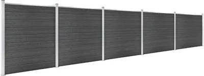 Immagine prodotto di Set Pannelli di Recinzione in WPC 872x186 cm Nero