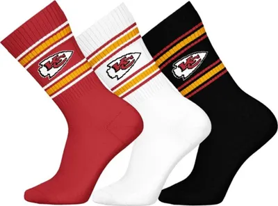 Produktbild von Kansas City Chiefs 3pk Crew Socks