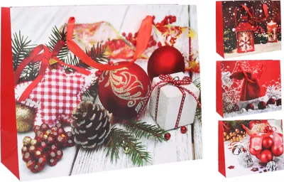 Produktbild von Geschenktüte M 32x26x10cm Weihnachten