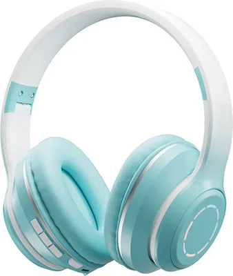 Image de Casque Bluetooth de jeu avec dégradé de couleurs, BT5.2 | Effets lumineux LED colorés | Effets sonores stéréo surround | Microphone intégré,Vert