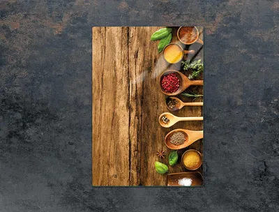 Produktbild von Glasschneidebrett 35x52 Gewürze