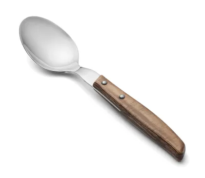 Produktbild von Löffel mit Holzzauberer - Edelstahl 18/10 (Gewicht 70 g).