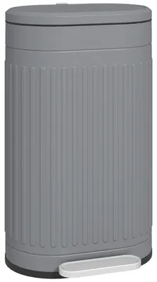 Obrázek produktu pro 30litrový odpadkový koš s víkem a mechanismem jemného zavírání | Barva: šedá | Rozměry: 31,2 x 36,5 x 60,8 cm