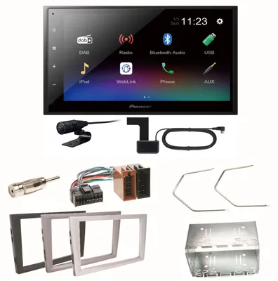 Produktbild von Pioneer DMH-A340DAB Digitalradio Einbauset für Opel Omega B Meriva A Agila Vivaro
