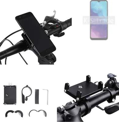 Produktbild von K-S-Trade Handyhalterung für das Fahrrad kompatibel mit ZTE Blade V2022 4G Halter Lenkstange Fahrradhalterung Motorrad Bike Mount Befestigung