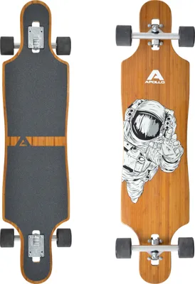 Produktbild von Apollo Longboard "Apollo13" , Komplettboard mit Deck aus Bambus & Fiberglas, High-End Board mit ABEC 9 Kugellager