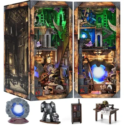 Obrázek produktu pro Blade and Magic Minicity DIY Book Nook miniaturní domek 3D puzzle s LED osvětlením