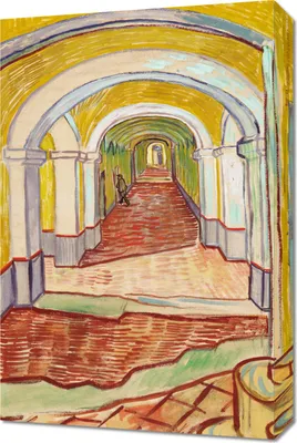 Produktbild von Bild 40x60cm Flur im Irrenhaus, Van Gogh Vintage