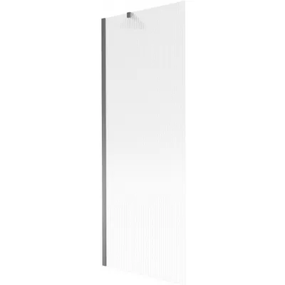 Zdjęcie produktu dla Mexen Next parawan nawannowy 1-skrzydłowy 70 x 150 cm, prążki, gun metal - 895-070-000-00-09-95