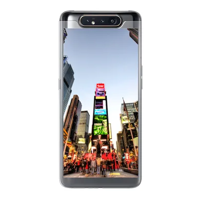 Produktbild von MuchoWow® Handyhülle Schutzhülle Hülle für Samsung Galaxy A80 New York - Nacht - Platz Silikon Softcase Handy Hülle - Schutzdeckel