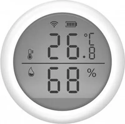 Obrázek produktu pro Umax U-Smart Temperature and Humidity Sensor Wifi senzor teploty a vlhkosti s displejem a propojením do U-Smart aplikace