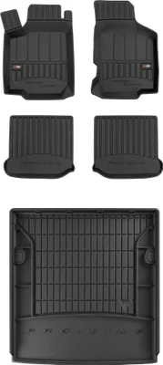 Produktbild von FROGUM Gummimatten Auto Fußmatten + Kofferraummatte für Skoda Octavia I 1996-2010