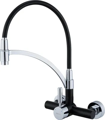 Immagine prodotto di Rubinetto da cucina a parete - Rubinetto da cucina a parete - Rubinetto a parete con bocca superiore - Rubinetto a parete con bocca inferiore - Rubinetto da cucina a parete