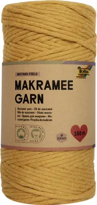 Produktbild von folia Makramee-Garn MUSTARD FIELD Länge: 100 m