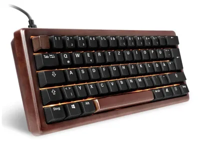 Produktbild von Sharkoon 100068100, 60%, Kabelgebunden, USB, QWERTZ, RGB-LED, Holz