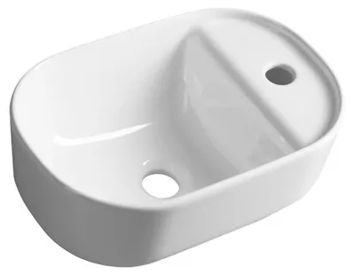 Obrázek produktu pro Sapho Manaki - Umývátko 42x28 cm, bez přepadu, otvor pro baterii, bílá TU0076