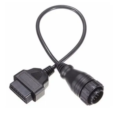 Image de Câble adaptateur D24C OBD2 vers OBD1 40 cm – Câble de diagnostic rond à 14 broches pour Mercedes-Benz Sprinter et VW LT