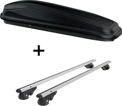 Obrázek produktu pro Lyžák JUEASY300 300 l černý + nosič na střešní ližiny VDP004 XL kompatibilní s vozy Mercedes třídy M W166 od roku 2012