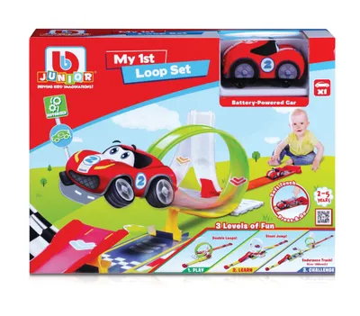 Image de BB Junior - Loop Set incl. 1 Softcar (160x26x24cm) voiture jouet voiture enfant