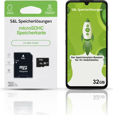 Produktbild von microSD Speicherkarte S&L für LG G8X ThinQ - Speicherkapazität: 32 GB