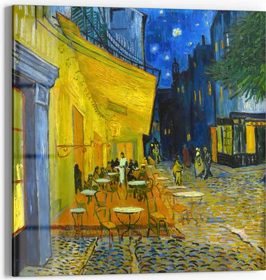 Produktbild von DEQORI Glasbild Echtglas 30x30 cm 'Nächtliche Gelassenheit' Wandbild Bild modern Deko