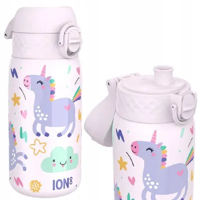 Produktbild von Ion8 Thermosflasche Aus Edelstahl Thermosflasche Mit Einhorn-Motiv 320 Ml