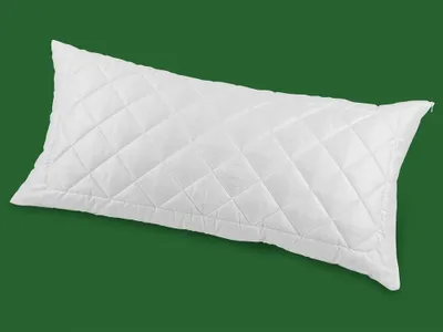 Produktbild von Kopfkissen Merino Wolle 40x80 Schlafkissen Baumwollsatin