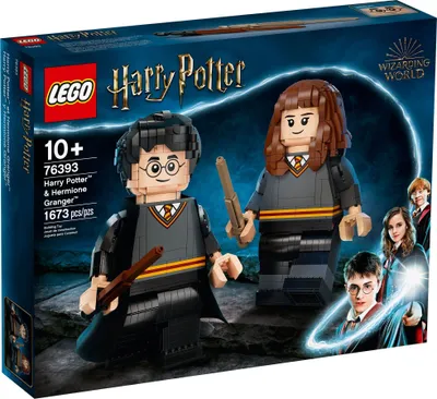Produktbild von LEGO 76393 Harry Potter Harry Potter & Hermine Granger Figuren, Zimmer-Deko und Fanartikel