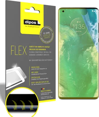 Produktbild von 2x Schutzfolie für Motorola Edge Plus inkl. Rundung 3D Full Cover Flex Folie